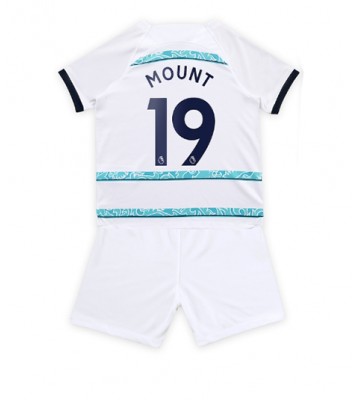 Chelsea Mason Mount #19 Bortedraktsett Barn 2022-23 Kortermet (+ Korte bukser)